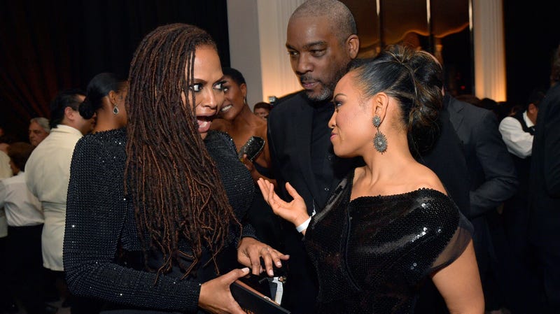 Director Ava DuVernay (L) speaks with Dawn-Lyen Gardner at the 2018 InStyle and Warner Bros. 75th Annual Golden Globe Awards Post-Party at The Beverly Hilton Hotel on January 7, 2018 in Beverly Hills, California.