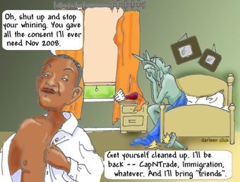 Illustration for article titled Conservative Blogger: Obama Raped Our American Principles