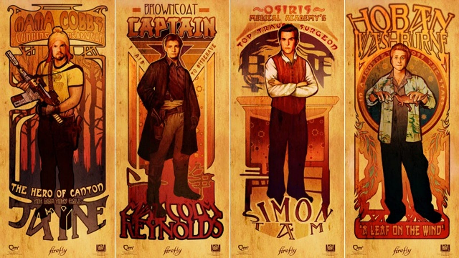 art nouveau male figures