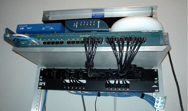 how to wire your house with cat5e or cat6 ethernet cablePictured Above Short Patch Cables Up To The Switch The Aluminum Is #5