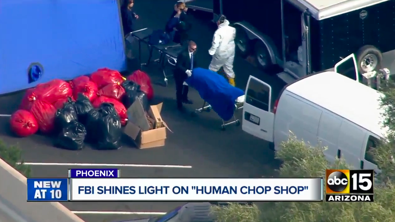 Illustration for article titled FBI Finds Bucket of Heads, Cooler of Penises, Sewn &#39;Frankenstein&#39; Corpse at Body Donation Center