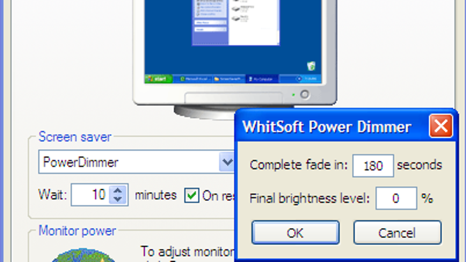 Dim your PC's screen with Power Dimmer