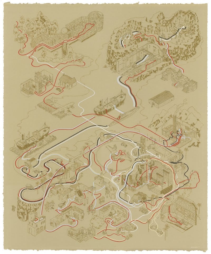 The Indiana Jones Movies, Retold as Maps