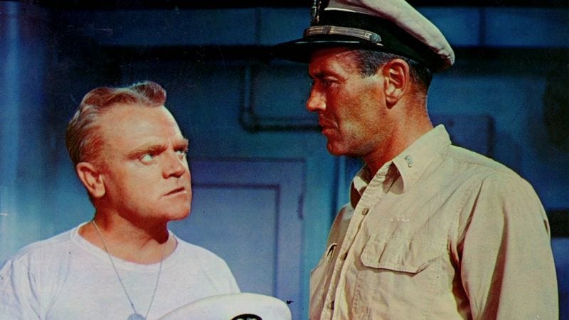 Illustration for article titled Henry Fonda bravely fights the banality of war