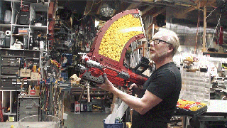 Watch Adam Savage Upgrade a Nerf Blaster So It Can Fire 1,000 Shots Without Reloading
