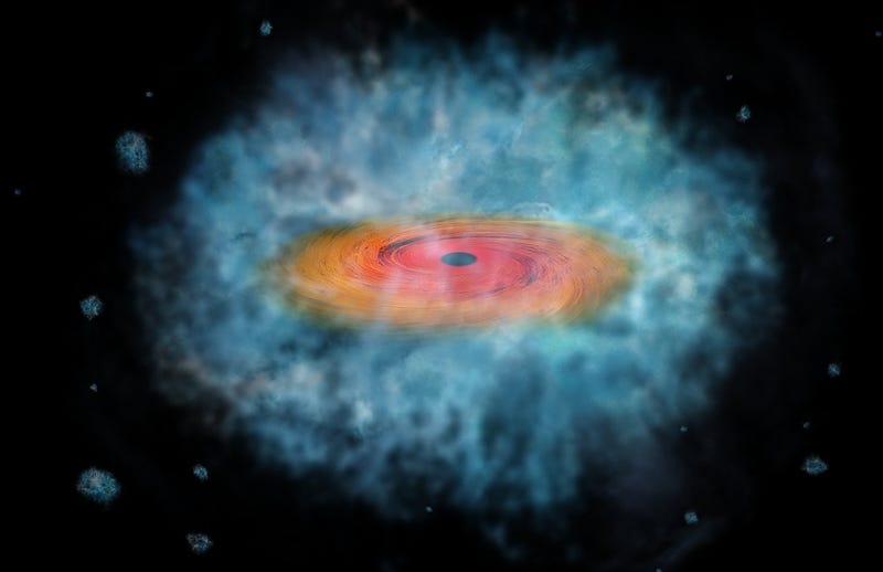 Artist’s concept of black hole formation (Image: NASA/CXC/M. Weiss)