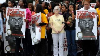 Protesters before Troy Davis' execution (Getty Images)