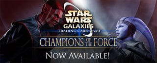 Illustration for article titled SOE Launches SWG Online Trading Card Game