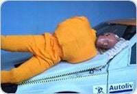 Illustration for article titled Autoliv's Hood Airbag System Saves Dumb Walkers From Dumb Drivers