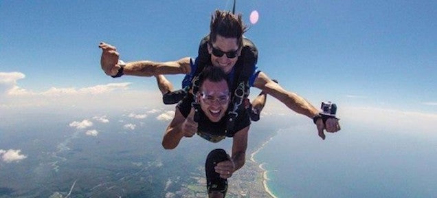 This guy's job pays him $94,000 to have as much fun as possible