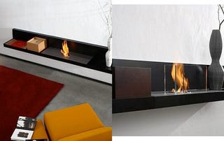 Illustration for article titled Lounge Fire Fireplace Looks Like a Bench—What Could Go Wrong?