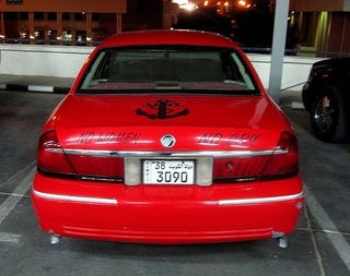 Illustration for article titled Customized Kuwaiti Grand Marquis: No Women No Cry