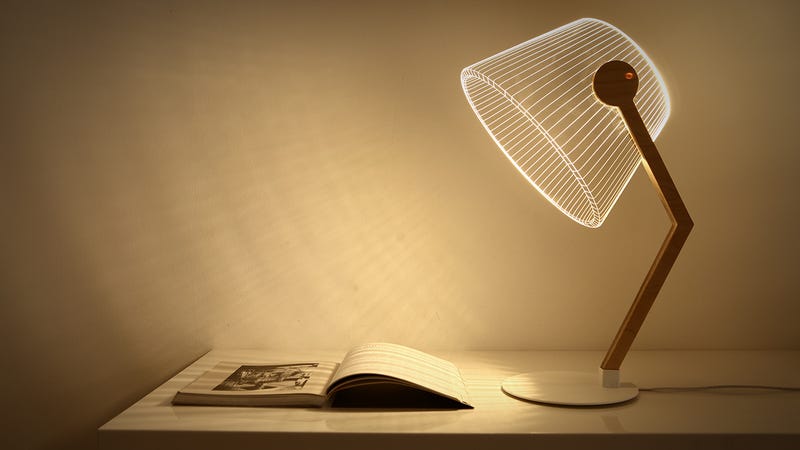 The Shade On These Perfectly Flat Lamps Is Just An Optical