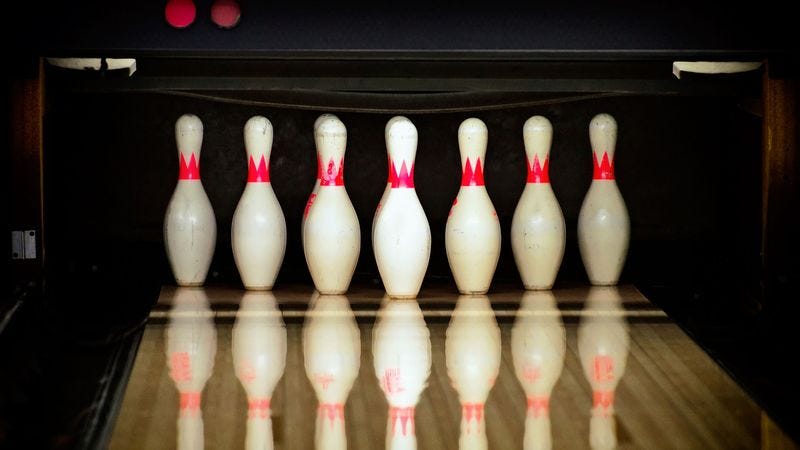 Illustration for article titled Before We Work On Virtual Reality, We Need To Figure Out Why Bowling Pin Machines Still Knock Down A Full Set Of Pins When The Previous Bowler Got A Zero