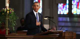 President Obama at prayer service for Boston Marathon bombing victims (Getty Images)