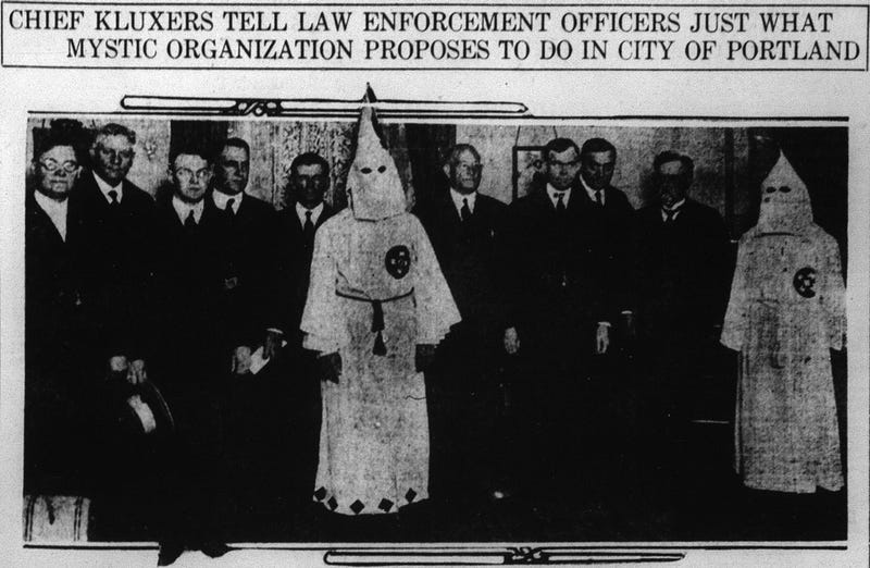 Image result for KKK history Washington State Native Americans