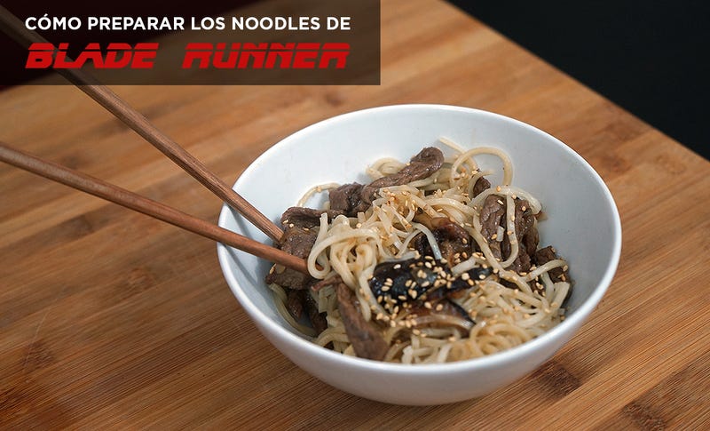 Illustration for article titled Cómo preparar los noodles con ternera y setas de Blade Runner