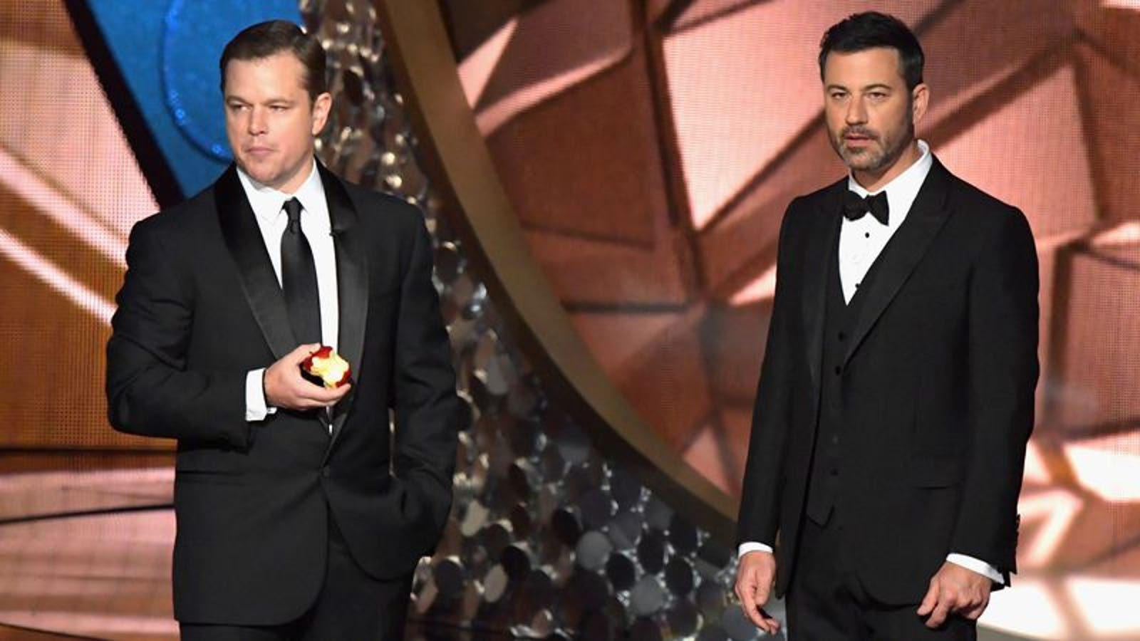 Matt Damon and Jimmy Kimmel give Emmys viewers the reference they were