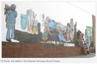 Illustration for article titled Regina Holliday Paints For Health Care Reform