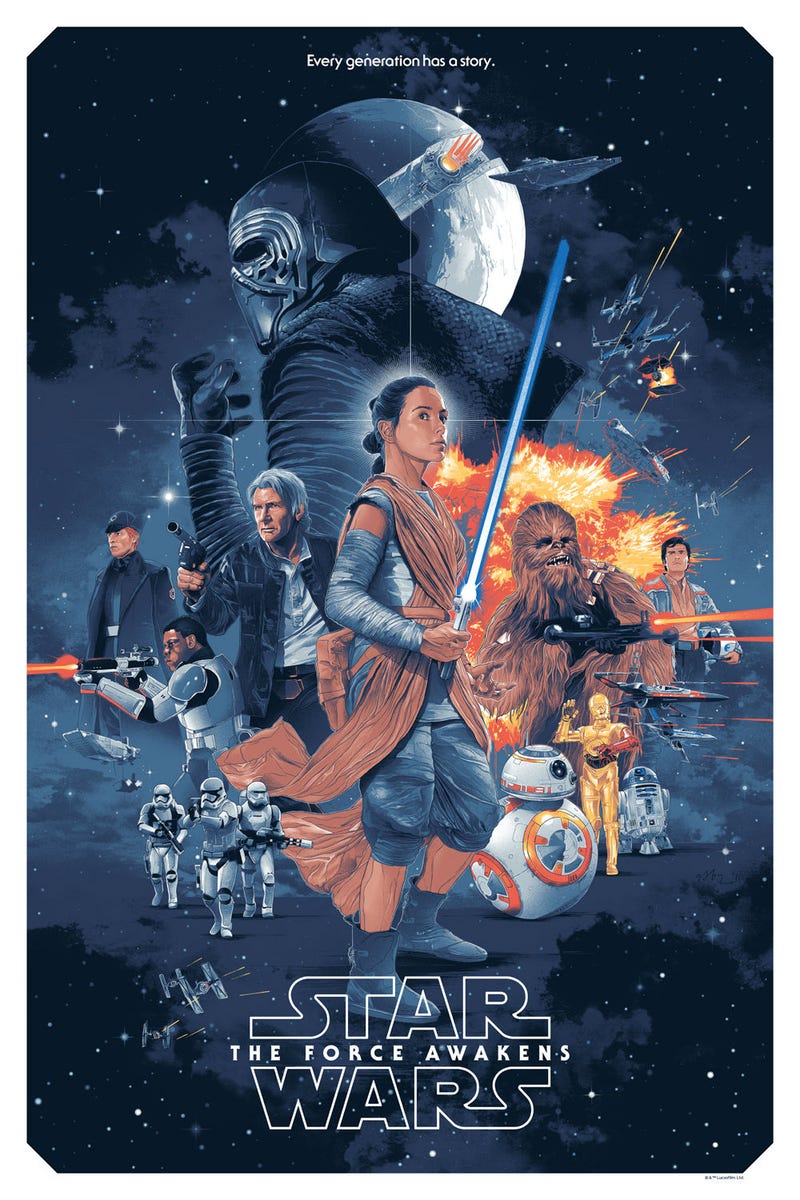 wordless star wars the force awakens movie posters