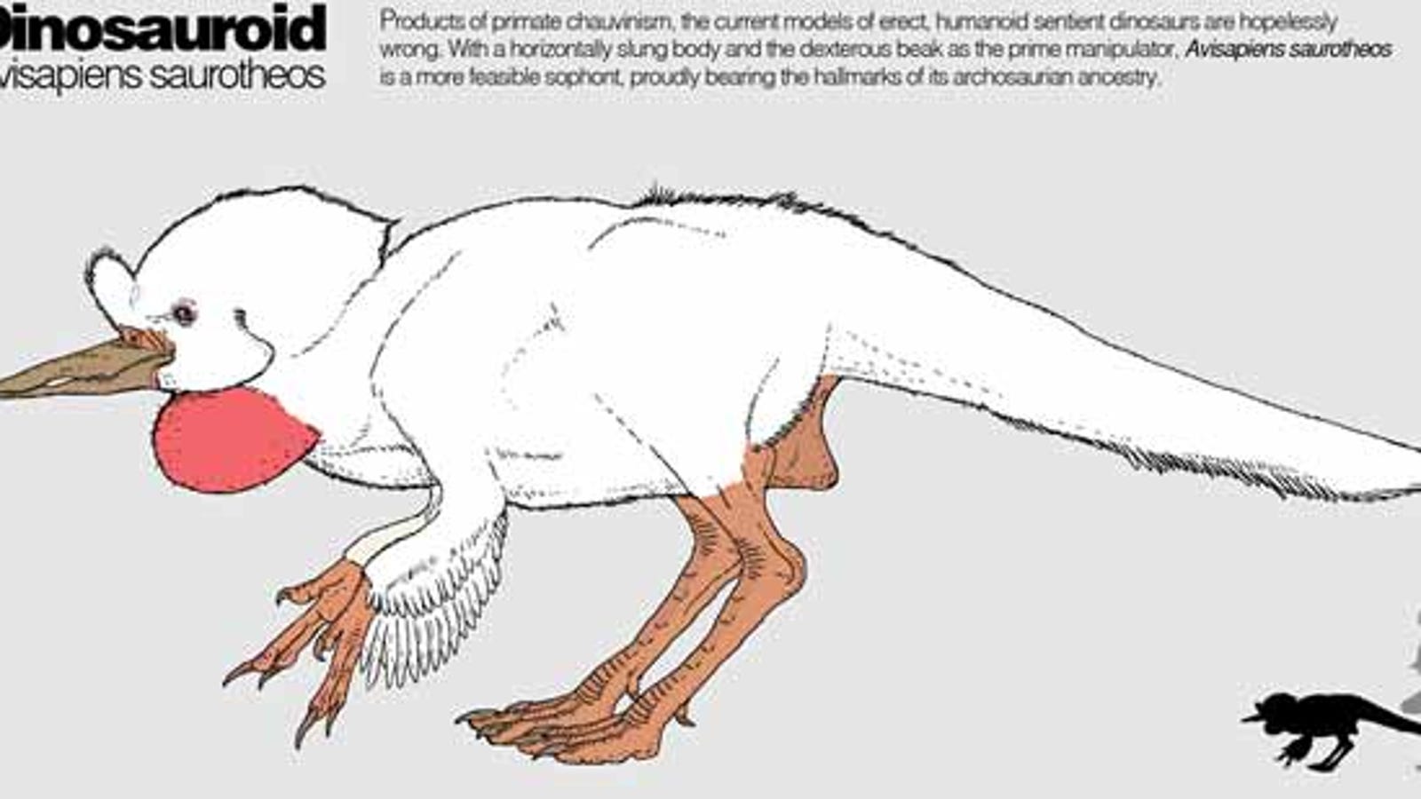 Here's what an intelligent dinosauroid would really look like