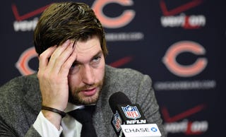 Illustration for article titled No One Bid On Jay Cutler's Autographed Football At A Charity Auction