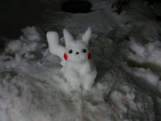 Illustration for article titled Snow Pikachu Evolves into a Macho Hunk