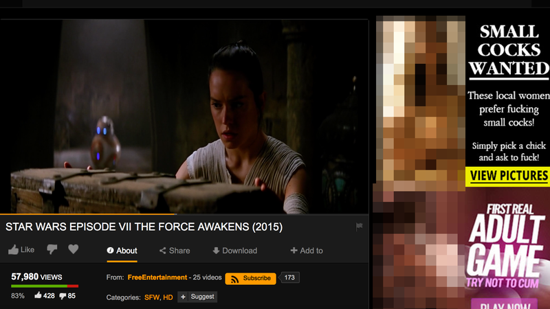 Usuarios de Internet suben películas de Star Wars en PornHub
