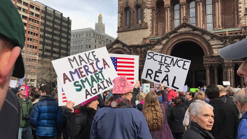 photo of Scientists Protest, Plan to Fight Back Against Trump in Boston image