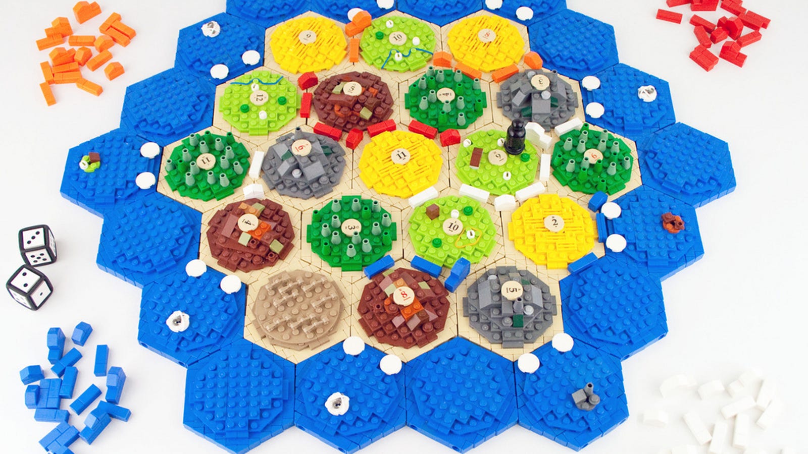 Homemade Settlers of Catan board game turns your sheep