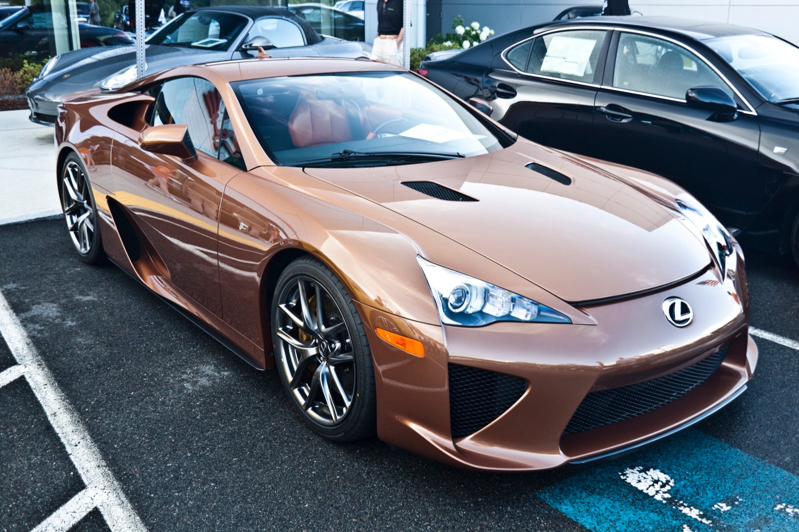 This is one brown Lexus LFA