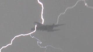Illustration for article titled I'll Always Be Scared of a Lightning Bolt Striking a Plane