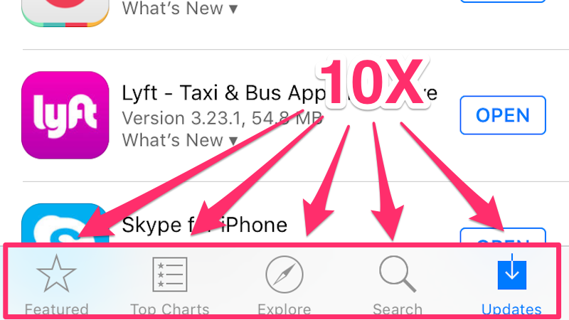 Force Refresh The Ios App Store By Tapping The Tab Bar 10 Times