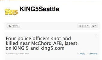 Illustration for article titled Four Police Officers Shot, Killed Near Air Force Base In Washington State