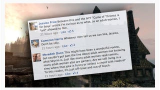 Illustration for article titled If You Say The Elder Scrolls Isn't For Women, This is What Happens...