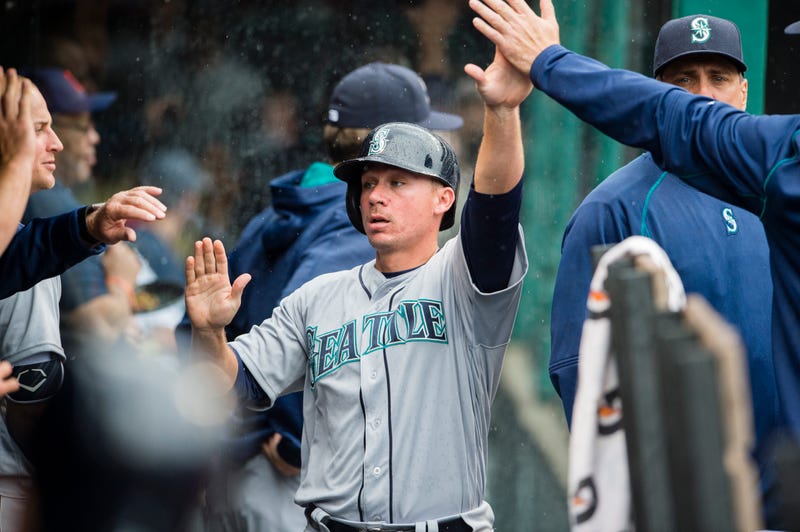 Steve Clevenger of the Seattle Mariners during a game April 21, 2016, in ClevelandJason Miller/Getty Images