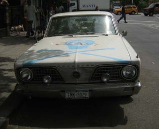 Illustration for article titled 1966 Plymouth Barracuda Down On The New York Street