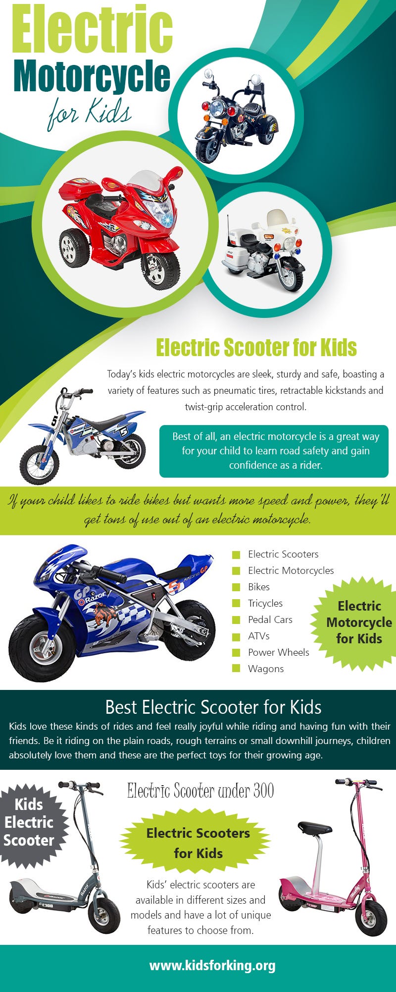 Illustration for article titled Electric Motorcycle for Kids | kidsforking.org