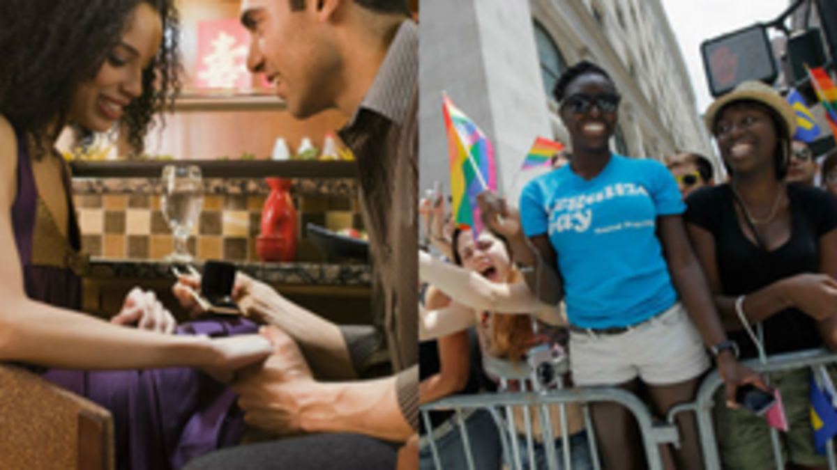 Illustration for article titled Paths to Legal Marriage: Interracial vs. Same-Sex