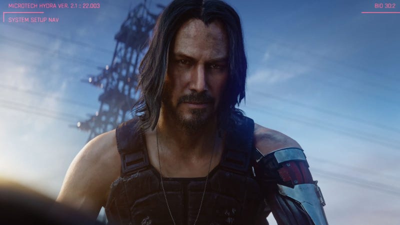Illustration for article titled Cyberpunk 2077 Comes Out In April 2020, Will Feature Keanu Reeves