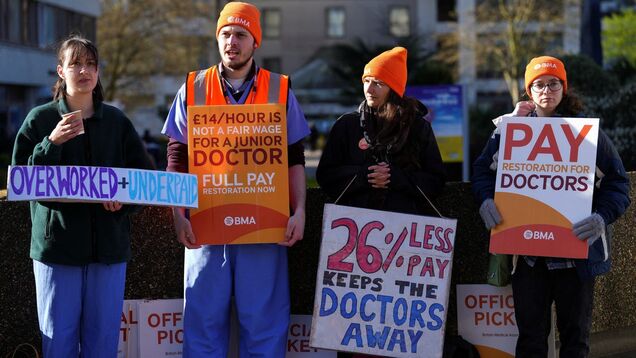 UK doctors are striking over being paid $17.40 an hour