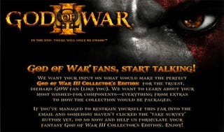 Illustration for article titled God of War III Survey Hints At PS2 Games On Blu-ray
