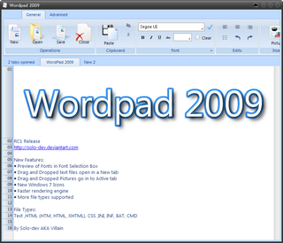 Microsoft Wordpad   -  11