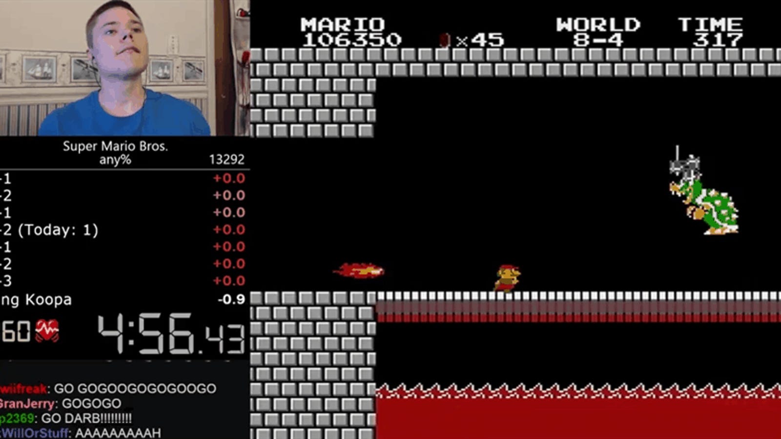 world record for super mario bros