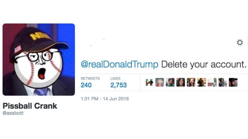 Illustration for article titled This Twitter bot is taking on Trump supporters, one incomprehensible tweet at a time