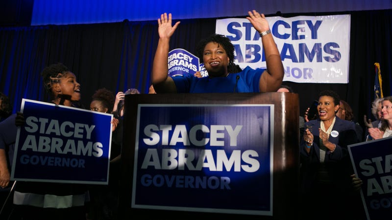 Illustration for article titled Stacey Abrams on Track to Achieve Historic Upheaval of Voter Suppression; Trump Half-Asses a Tweet