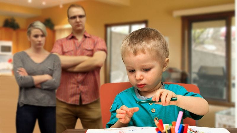 Illustration for article titled Parents Trying To Gauge If Son Complete Idiot Before Deciding Whether To Move To Better School District
