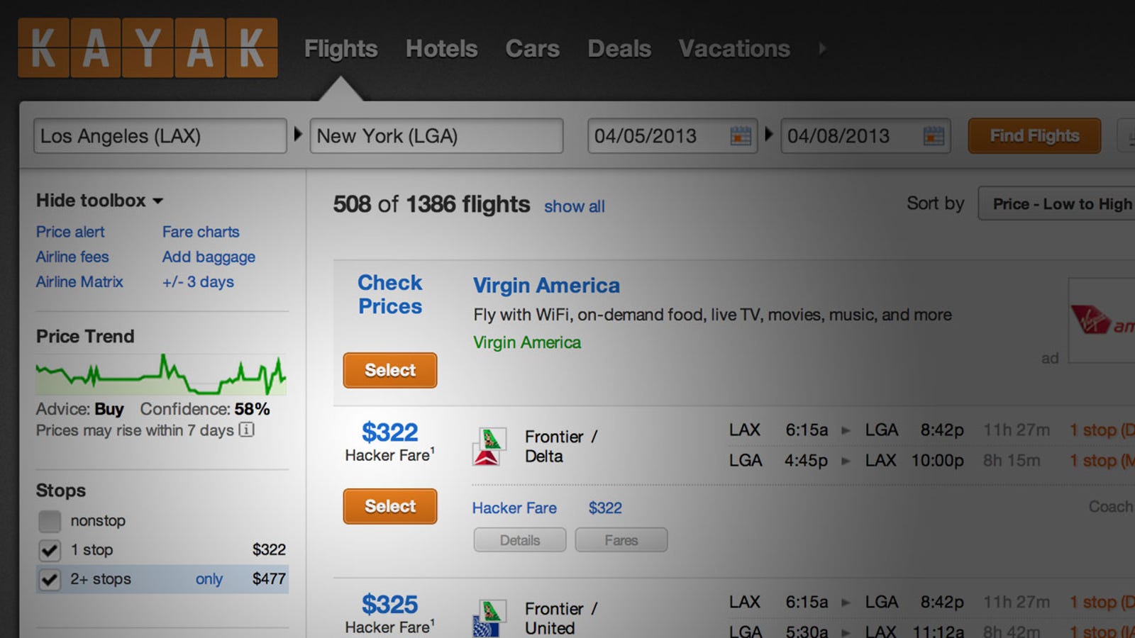 Kayak Introduces "Hacker Fares" that Combine One Way Tickets on