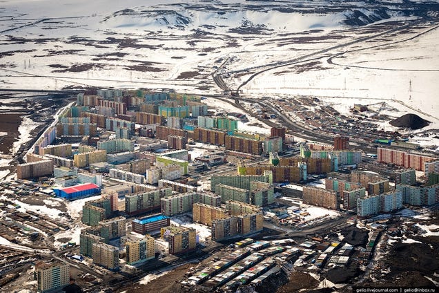 World's northernmost big city is a brutal mosaic of color and pollution