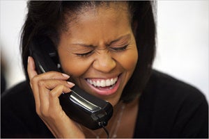 Illustration for article titled Following Criticism, "Mom In Chief" Michelle Obama Charms Americans